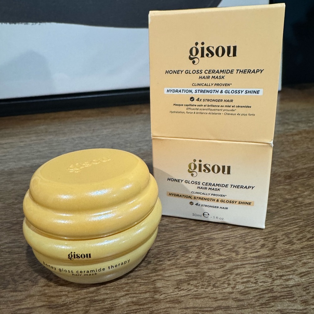 Gisou Honey Gloss Ceramide Therapy Hair Mask - Yellow
